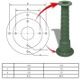 Halterung für manuelle Gartenwasserpumpe aus Gusseisen von vidaXL, Pumpsysteme - Ref: Foro24-41173, Preis: 89,29 €, Rabatt: %