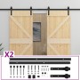 Sliding door with solid pine wood fittings 80x210 cm by vidaXL, Doors - Ref: Foro24-3057586, Price: 370,01 €, Discount: %