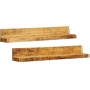 Wall shelves 2 pcs solid wood by vidaXL, Shelves and shelves - Ref: Foro24-241088, Price: 130,08 €, Discount: %