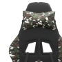 Gaming-Stuhl mit Fußstütze aus schwarzem Camouflage-Kunstleder von vidaXL, Gaming-Stühle - Ref: Foro24-3143913, Preis: 133,99...