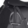 17.5" black leather horse saddle set, 18 cm, 5 in 1 by vidaXL, Frames - Ref: Foro24-90645, Price: 182,99 €, Discount: %