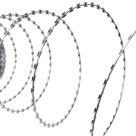 Helical concertina barbed wire galvanized steel 60 m by vidaXL, Chains, wire and rope - Ref: Foro24-141076, Price: 31,99 €, D...