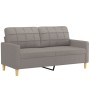 Sofa set with cushions 3 pieces taupe gray fabric by vidaXL, Sofas - Ref: Foro24-3201321, Price: 625,81 €, Discount: %