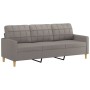 Sofa set with cushions 3 pieces taupe gray fabric by vidaXL, Sofas - Ref: Foro24-3201321, Price: 625,81 €, Discount: %