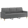 Sofagarnitur mit Kissen 4-teilig aus dunkelgrauem Stoff von vidaXL, Sofas - Ref: Foro24-3201251, Preis: 720,03 €, Rabatt: %