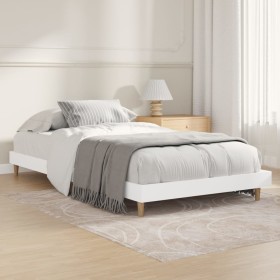 White engineered wood bed frame 90x190 cm by vidaXL, Beds and slatted bases - Ref: Foro24-832093, Price: 110,88 €, Discount: %