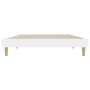 Estructura de cama madera de ingeniería blanca 90x190 cm de vidaXL, Camas y somieres - Ref: Foro24-832093, Precio: 111,07 €, ...