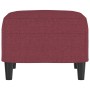 Reposapiés de tela rojo tinto 60x50x41 cm de vidaXL, Otomanas - Ref: Foro24-349285, Precio: 61,31 €, Descuento: %