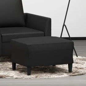 Black synthetic leather footstool 60x50x41 cm by vidaXL, Ottomans - Ref: Foro24-349287, Price: 52,45 €, Discount: %