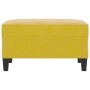 Reposapiés de terciopelo amarillo 70x55x41 cm de vidaXL, Otomanas - Ref: Foro24-349323, Precio: 68,17 €, Descuento: %