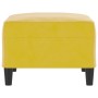 Reposapiés de terciopelo amarillo 70x55x41 cm de vidaXL, Otomanas - Ref: Foro24-349323, Precio: 68,17 €, Descuento: %