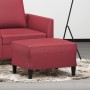 Red synthetic leather footstool 60x50x41 cm by vidaXL, Ottomans - Ref: Foro24-349291, Price: 62,52 €, Discount: %