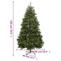 Árbol de Navidad artificial con bisagras y soporte verde 180 cm de vidaXL, Arboles de navidad - Ref: Foro24-357779, Precio: 6...