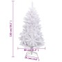 Künstlicher Weihnachtsbaum mit Scharnieren und weißem Ständer 150 cm von vidaXL, Weihnachtsbäume - Ref: Foro24-357785, Preis:...