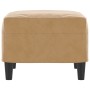 Brown velvet footstool 60x50x41 cm by vidaXL, Ottomans - Ref: Foro24-349300, Price: 59,99 €, Discount: %