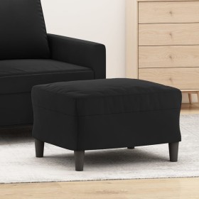 Reposapiés de terciopelo negro 60x50x41 cm de vidaXL, Otomanas - Ref: Foro24-349298, Precio: 73,37 €, Descuento: %