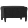 Black velvet footstool 60x50x41 cm by vidaXL, Ottomans - Ref: Foro24-349298, Price: 66,89 €, Discount: %