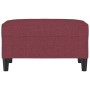 Fußhocker aus rotem Stoff, 70 x 55 x 41 cm von vidaXL, Osmanen - Ref: Foro24-349309, Preis: 68,86 €, Rabatt: %