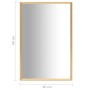 Golden mirror 60x40 cm by vidaXL, Mirrors - Ref: Foro24-322744, Price: 34,07 €, Discount: %