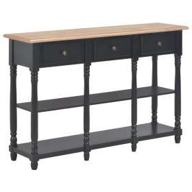 Black engineered wood console table 110x30x76cm by vidaXL, console tables - Ref: Foro24-354327, Price: 210,99 €, Discount: %