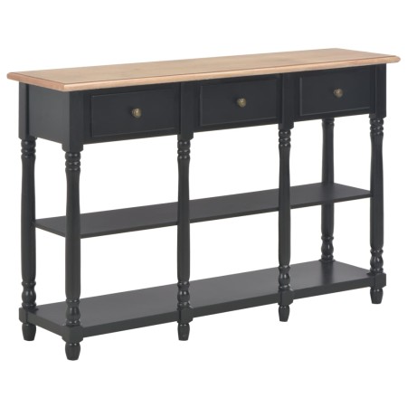 Mesa consola de madera de ingeniería negro 110x30x76cm de vidaXL, Mesas consola - Ref: Foro24-354327, Precio: 210,71 €, Descu...