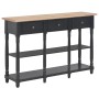 Black engineered wood console table 110x30x76cm by vidaXL, console tables - Ref: Foro24-354327, Price: 210,71 €, Discount: %