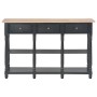 Black engineered wood console table 110x30x76cm by vidaXL, console tables - Ref: Foro24-354327, Price: 210,71 €, Discount: %