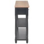 Mesa consola de madera de ingeniería negro 110x30x76cm de vidaXL, Mesas consola - Ref: Foro24-354327, Precio: 210,71 €, Descu...