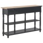 Black engineered wood console table 110x30x76cm by vidaXL, console tables - Ref: Foro24-354327, Price: 210,71 €, Discount: %