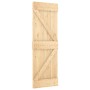 Puerta corredera con herrajes madera maciza de pino 70x210 cm de vidaXL, Puertas - Ref: Foro24-3202969, Precio: 181,66 €, Des...