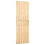 Puerta corredera con herrajes madera maciza de pino 70x210 cm de vidaXL, Puertas - Ref: Foro24-3202969, Precio: 181,66 €, Des...