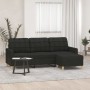 3-Sitzer-Sofa mit schwarzem Stoffhocker 180 cm von vidaXL, Sofas - Ref: Foro24-3201005, Preis: 367,72 €, Rabatt: %