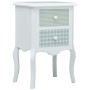 White and gray MDF bedside table 43x32x65 cm by vidaXL, Nightstands - Ref: Foro24-285772, Price: 88,14 €, Discount: %