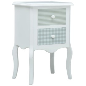 White and gray MDF bedside table 43x32x65 cm by vidaXL, Nightstands - Ref: Foro24-285772, Price: 88,32 €, Discount: %