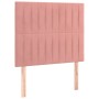 Pink velvet bed frame with headboard 90x200 cm by vidaXL, Beds and slatted bases - Ref: Foro24-3125860, Price: 160,81 €, Disc...