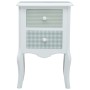 White and gray MDF bedside table 43x32x65 cm by vidaXL, Nightstands - Ref: Foro24-285772, Price: 88,14 €, Discount: %