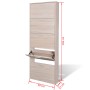 Shoe cabinet in oak color with 5 compartments by vidaXL, Shoe racks and shoe organizers - Ref: Foro24-241241, Price: 139,67 €...