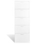 White shoe cabinet with 5 compartments by vidaXL, Shoe racks and shoe organizers - Ref: Foro24-241240, Price: 123,17 €, Disco...