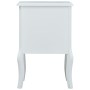 White and gray MDF bedside table 43x32x65 cm by vidaXL, Nightstands - Ref: Foro24-285772, Price: 88,14 €, Discount: %