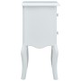 White and gray MDF bedside table 43x32x65 cm by vidaXL, Nightstands - Ref: Foro24-285772, Price: 88,14 €, Discount: %