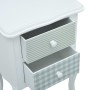 White and gray MDF bedside table 43x32x65 cm by vidaXL, Nightstands - Ref: Foro24-285772, Price: 88,14 €, Discount: %