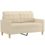 Set of sofas with 4 cream fabric cushions by vidaXL, Sofas - Ref: Foro24-3201252, Price: 741,22 €, Discount: %