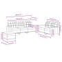 Set Sofas mit Kissen 3 Stück dunkelgrauer Stoff von vidaXL, Sofas - Ref: Foro24-3201315, Preis: 552,90 €, Rabatt: %