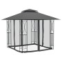 Gazebo with anthracite gray steel walls 300x300x270 cm by vidaXL, Tents and gazebos - Ref: Foro24-360143, Price: 265,32 €, Di...