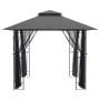 Pavillon mit anthrazitgrauen Stahlwänden 300x300x270 cm von vidaXL, Zelte und Pavillons - Ref: Foro24-360143, Preis: 265,32 €...