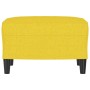 Reposapiés de tela amarillo claro 60x50x41 cm de vidaXL, Otomanas - Ref: Foro24-349284, Precio: 61,31 €, Descuento: %