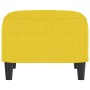 Reposapiés de tela amarillo claro 60x50x41 cm de vidaXL, Otomanas - Ref: Foro24-349284, Precio: 61,31 €, Descuento: %