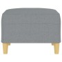 Light gray fabric footrest 70x55x41 cm by vidaXL, Ottomans - Ref: Foro24-349271, Price: 71,74 €, Discount: %