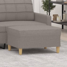 Reposapiés de tela gris taupe 70x55x41 cm de vidaXL, Otomanas - Ref: Foro24-349278, Precio: 69,91 €, Descuento: %