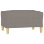 Reposapiés de tela gris taupe 70x55x41 cm de vidaXL, Otomanas - Ref: Foro24-349278, Precio: 72,77 €, Descuento: %